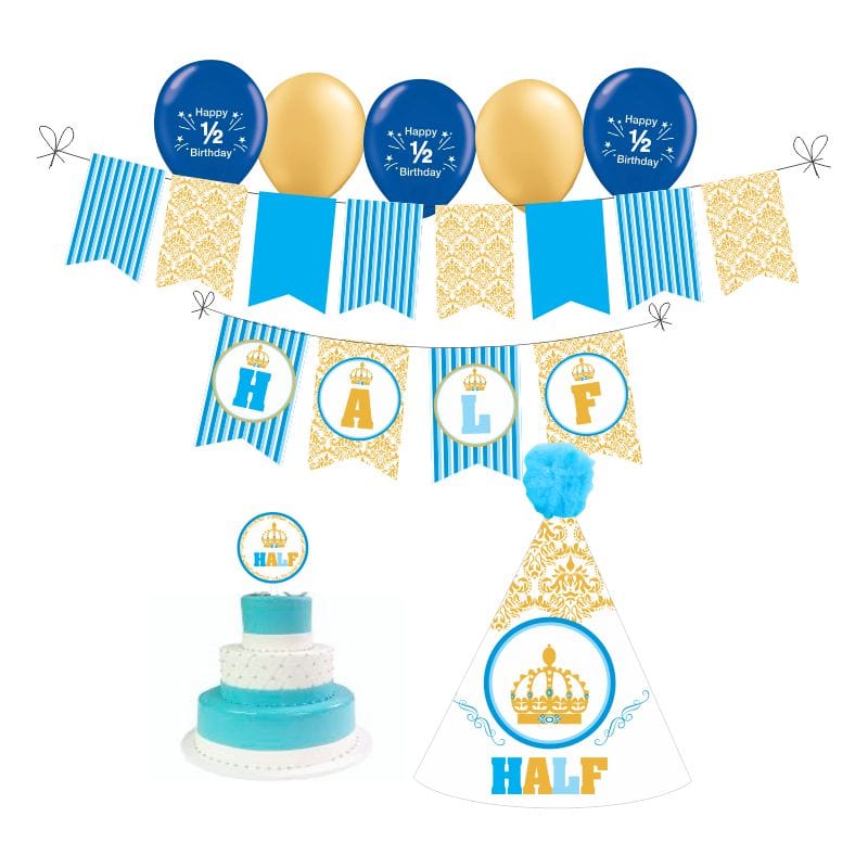  Baby Boy 1St Birthday Decorations BLUE Party Supplies