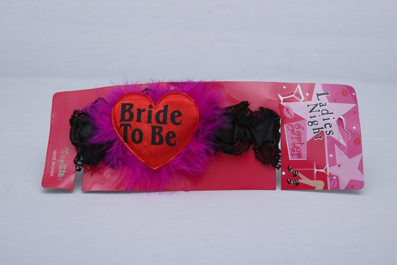 Bride To Be Garter Black With Red Heart ALL PARTY SUPPLIES Pretty UR Party   