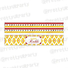 Red and Yellow Pattern Rakhi Theme Bottle Labels ALL PARTY SUPPLIES Pretty UR Party Default Title  