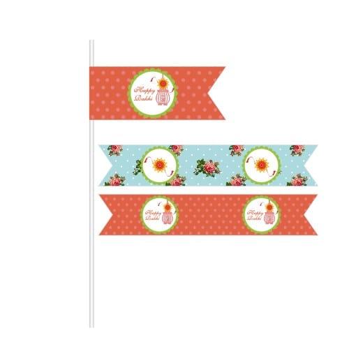 Vintage Rakhi Drink Straws ALL PARTY SUPPLIES Pretty UR Party   