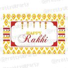Red and Yellow Pattern Rakhi Theme Table Mats ALL PARTY SUPPLIES Pretty UR Party Default Title  