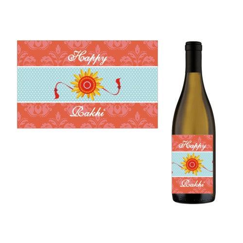 Personalised Vintage Rakhi Champagne / Wine Label GIFT FOR ALL Pretty UR Party   