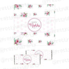 Pink and Green Floral Rakhi Theme Chocolate Wrappers ALL PARTY SUPPLIES Pretty UR Party Default Title  