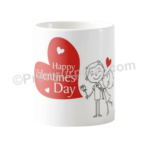 Happy Valentines Day Red Heart Mug ALL PARTY SUPPLIES Pretty UR Party   