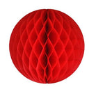 Red Honeycomb Balls - 25 cm DECORATIONS Pretty UR Party   