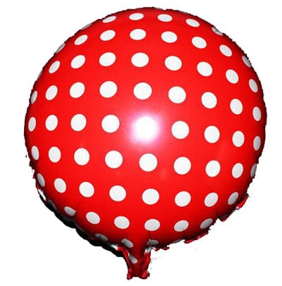 Red Polka Dot Foil Balloon - 18" ALL PARTY SUPPLIES Pretty UR Party   