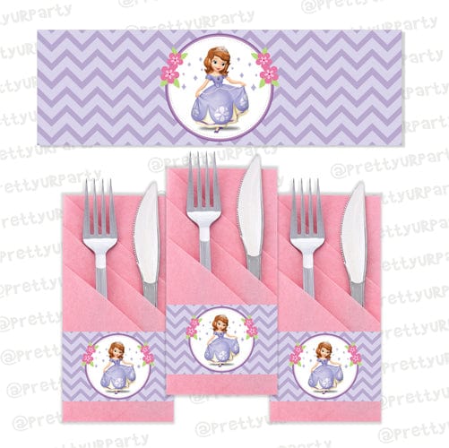 Sofia the first inspired Napkin Rings  Pretty UR Party   