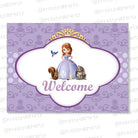 Sofia the first inspired Entrance Banner / Door Sign  Pretty UR Party Default Title  