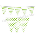 Green Small Polka Dots Bunting BABY SHOWER Pretty UR Party Default Title  