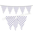 Purple Small Polka Dots Bunting BABY SHOWER Pretty UR Party Default Title  