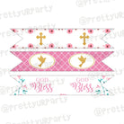 Baptism Pink Theme Drink Straws ALL PARTY SUPPLIES Pretty UR Party   