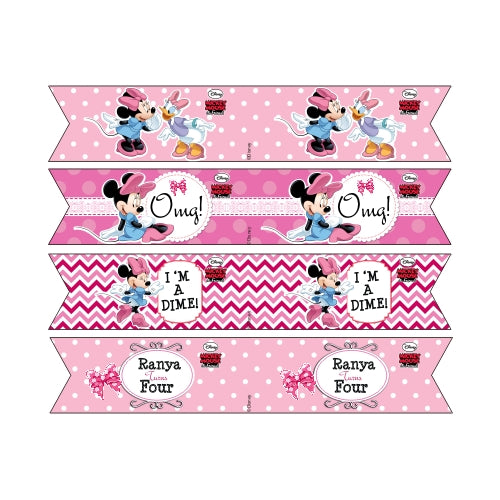 Minnie Mouse Drink Straws THEME PARTIES Pretty UR Party   