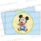 Baby Mickey Mouse 1st birthday Table Mats ALL PARTY SUPPLIES Pretty UR Party Default Title  