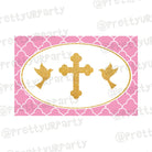 Baptism Pink Theme Table Mats ALL PARTY SUPPLIES Pretty UR Party Default Title  