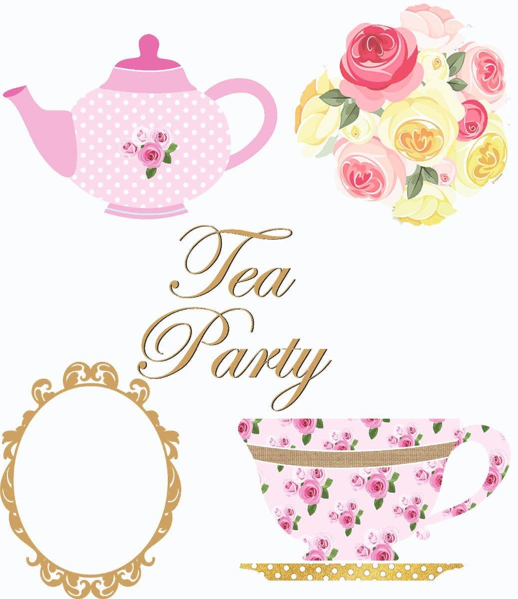 Tea Party Theme Cutouts THEME PARTIES Pretty UR Party   