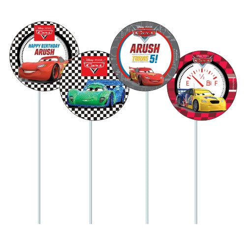 Disney Cars 3 Cupcake Toppers - Chalkboard - Cars 3 Stickers - Cars 3  Toppers - Cars 3 Printables - Cars 3 Party Favors - Cars 3 Birthday