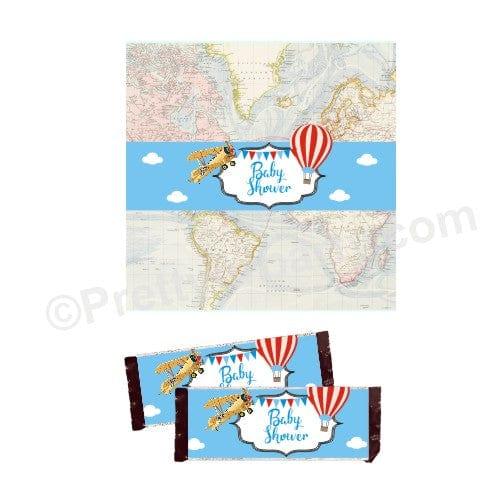 Travel Baby Shower Chocolate Wrappers BABY SHOWER Pretty UR Party Default Title  