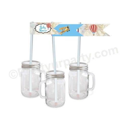 Travel Baby Shower Straws BABY SHOWER Pretty UR Party   