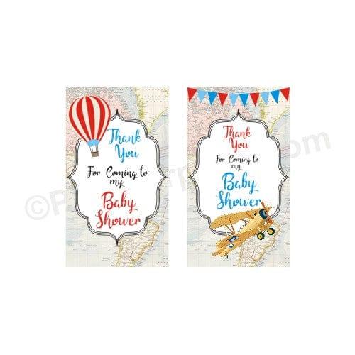 Travel Baby Shower Thank you Tags BABY SHOWER Pretty UR Party Default Title  