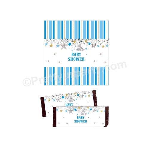 Twinkle Boy Baby Shower Chocolate Wrappers BABY SHOWER Pretty UR Party Default Title  