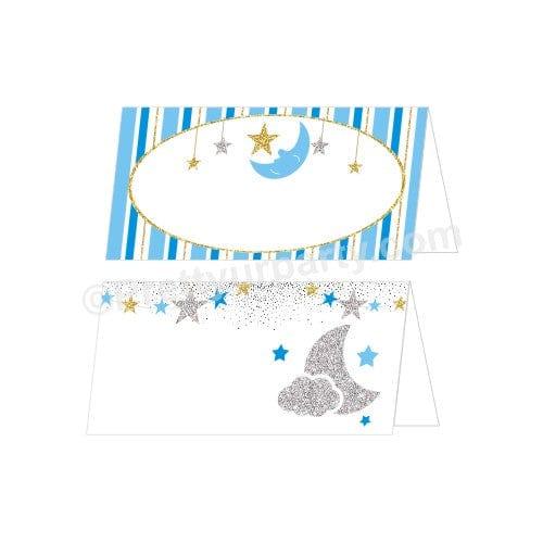Twinkle Boy Baby Shower Food Labels / Buffet Table Cards BABY SHOWER Pretty UR Party Default Title  