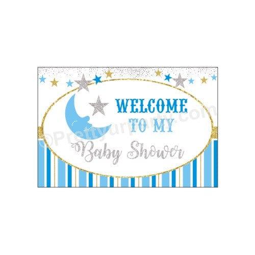Twinkle Boy Baby Shower Entrance Banner / Door Sign BABY SHOWER Pretty UR Party Default Title  