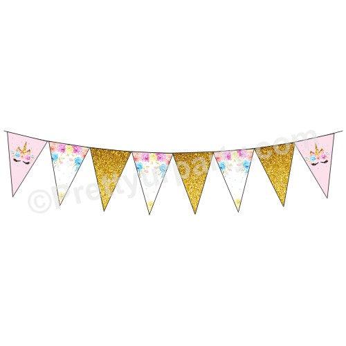 Handcrafted Unicorn Baby Shower Bunting BABY SHOWER Pretty UR Party   