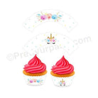 Unicorn Baby Shower Cupcake Wrappers BABY SHOWER Pretty UR Party Default Title  