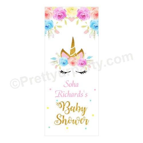 Unicorn baby shower shop banner