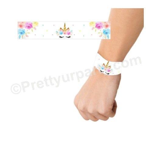 Unicorn Baby Shower Wrist Bands - Pack of 10 BABY SHOWER Pretty UR Party Default Title  
