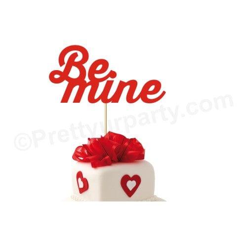 Valentines Be Mine Cake Topper HANDCRAFTED Pretty UR Party   