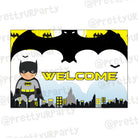 Batman Inspired Entrance Banner / Door Sign THEME PARTIES Pretty UR Party Default Title  