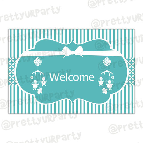 Baby & Co. Entrance Banner / Door Sign BABY SHOWER Pretty UR Party Default Title  