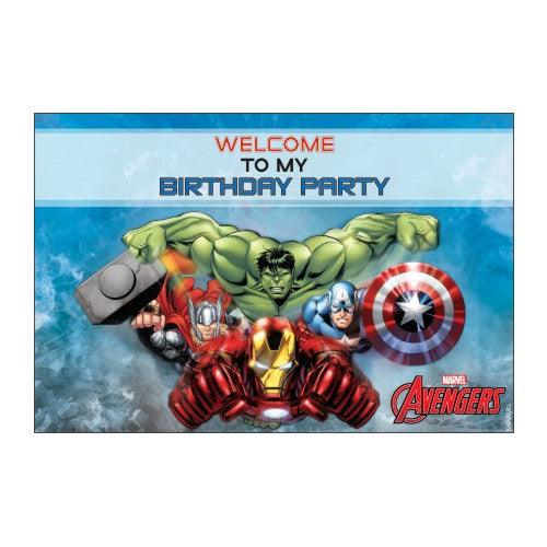 Avengers Welcome Banner THEME PARTIES Pretty UR Party With Name  