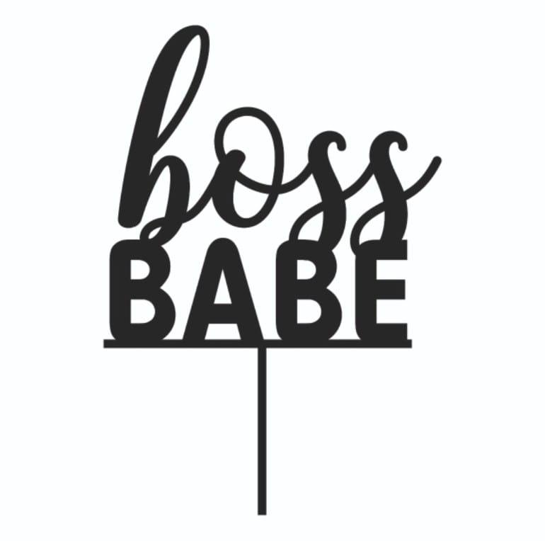 Boss Babe Cake Topper HANDCRAFTED Pretty UR Party   