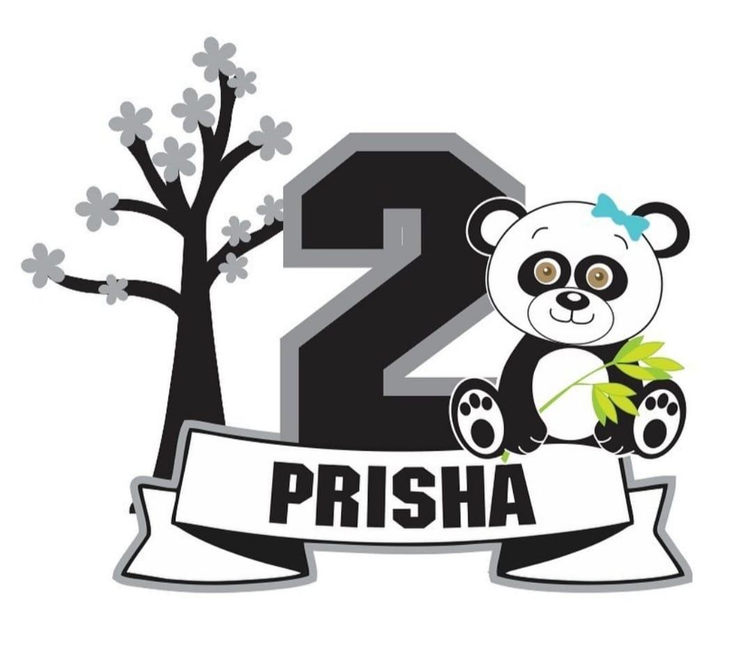 Personalized Panda Cake Topper HANDCRAFTED Pretty UR Party   