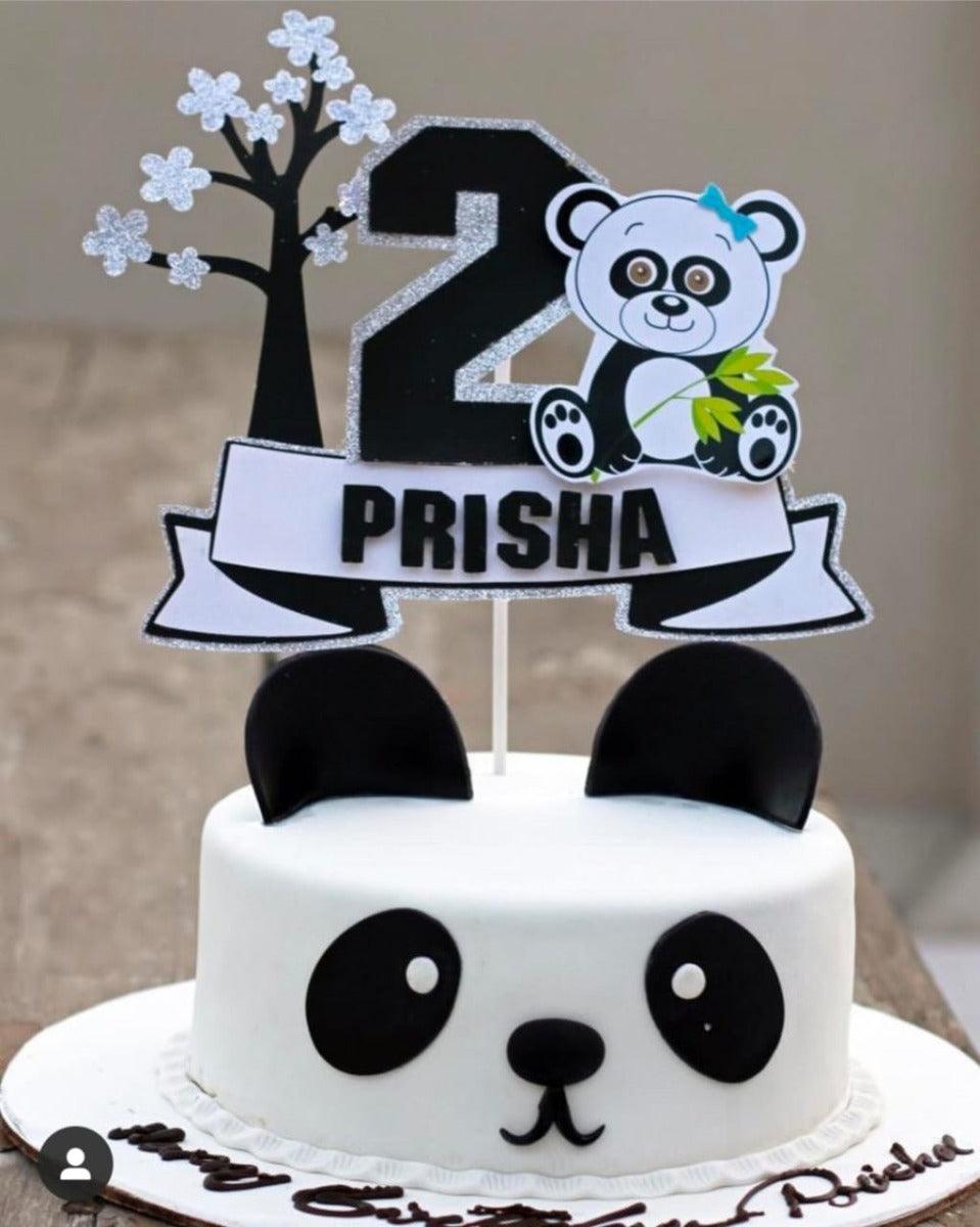 Personalized Panda Cake Topper HANDCRAFTED Pretty UR Party   