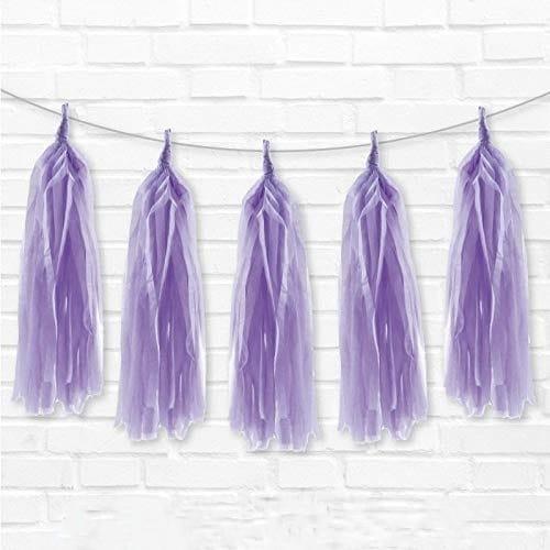 Violet Tassel Garland Kit - Set of 5 DECORATIONS Pretty UR Party   