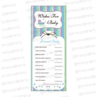 Blue & purple  Wishes for baby BABY SHOWER Pretty UR Party   