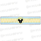 Baby Mickey Mouse 1st birthday Wrist Bands - Pack of 10 ALL PARTY SUPPLIES Pretty UR Party Default Title  