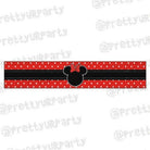 Red Minnie Mouse Inspired Wrist Bands - Pack of 10 THEME PARTIES Pretty UR Party Default Title  